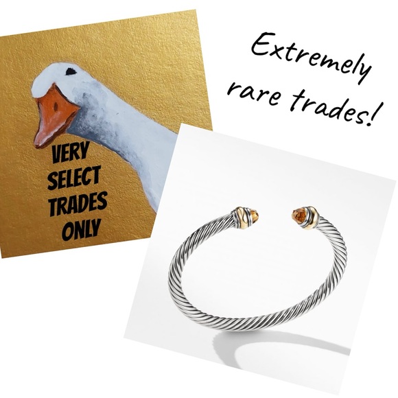 5mm Citrine Cuff 585/925 - Picture 1 of 3